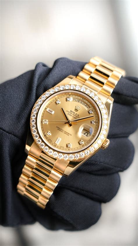 rolex day date 41 diamond bezel|Rolex perpetual day date 36.